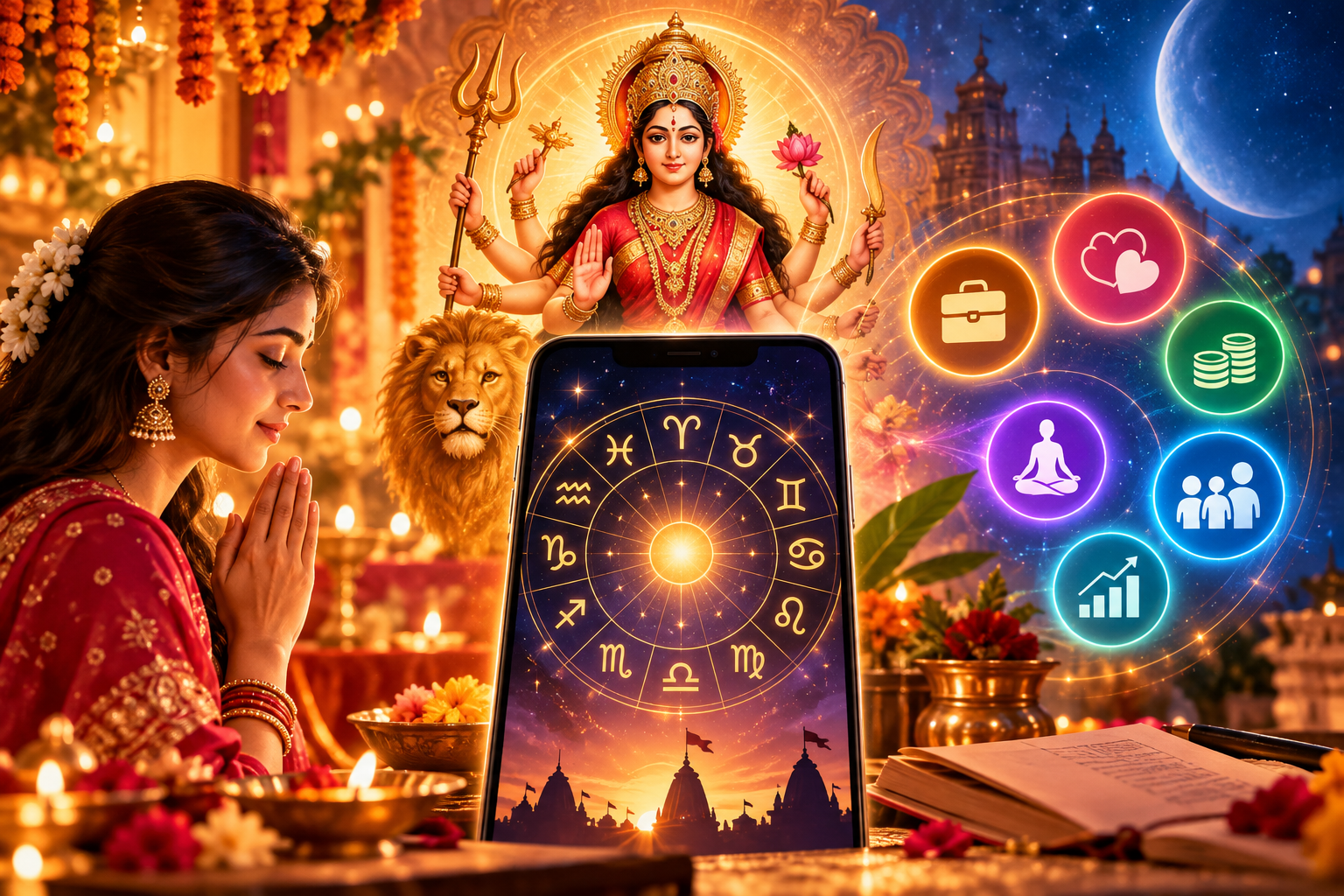 Free Navratri Horoscope 2026: Daily Rashifal & AI Astrology Solutions